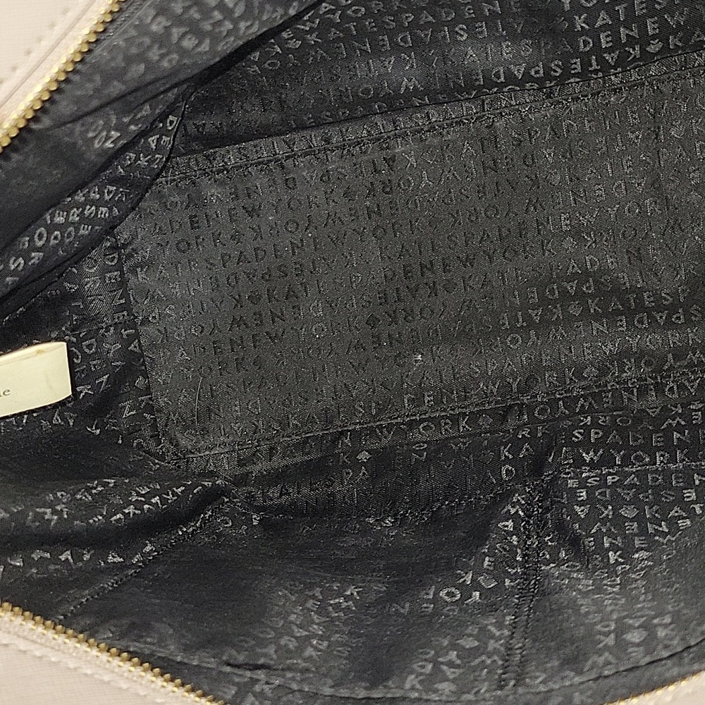 Kate Spade 2-Tone Saffiano Leather Black and Cream Women's Tote Bag - Picture 10 of 13